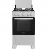 Fogão Atlas 4 Bocas Coliseum Plus com Mesa de Inox Forno Amplo Visor e Acendimento Manual  Branco