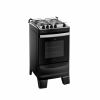 Fogão Atlas 4 bocas Steel Agile UP Mesa Inox Preto Bivolt