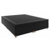 Box Baú Queen Base Bipartido NEW Prime Suede Preto 158X198X43 S. E. Movelaria