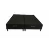 Box King Base NEW LARE Bi Partido 193X203X30 Suede Preto Nosso Sonho