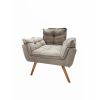 Poltrona Opalla Veludo Bege D68 House Deccor
