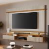 Painel NT1370 2,10m para TV de 75" Freijó/Off White Notável