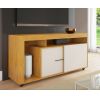 Rack Lugano 1,36m p/ Tv de 55" Mel/Off White Viero