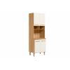 Armário Paneleiro Intenza 70cm 4 portas Freijo/Off White Cristal Nicioli