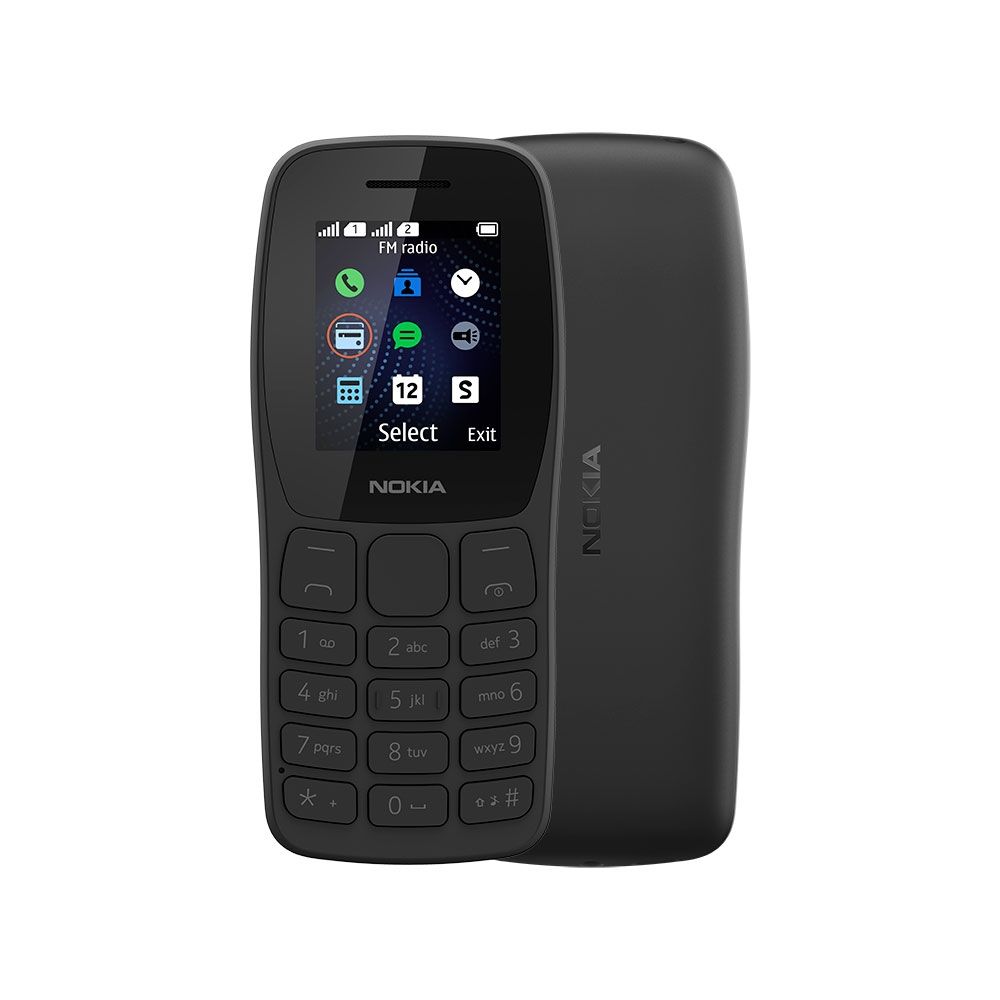 Celular Nokia 105 Dual Chip + Rádio FM + Lanterna Tela 1.8- Preto