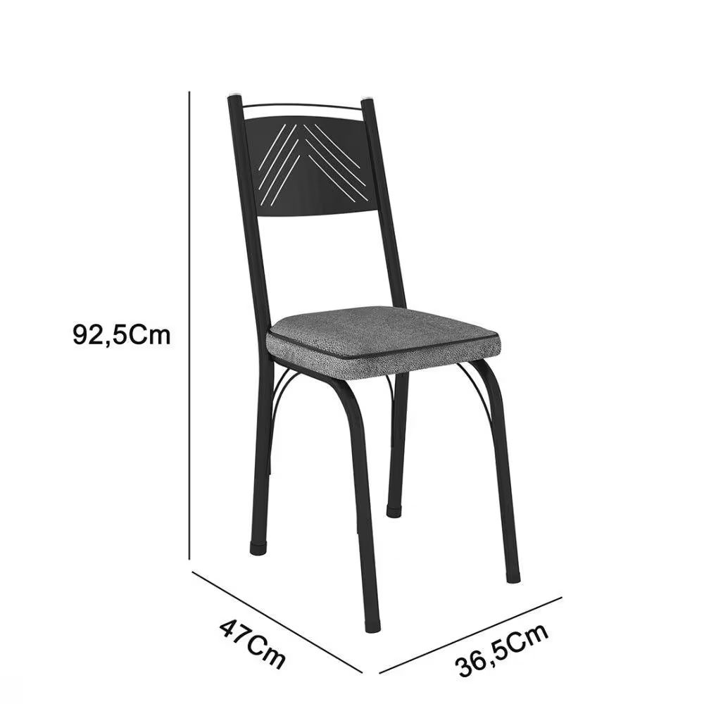 Conjunto Mesa Malva 91cm - 4 Cadeiras 119