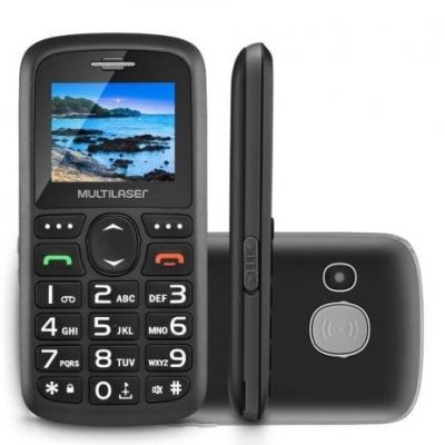 Celular Vita Dual Chip Tela 1,8 Pol. Usb E Bluetooth Preto Multilaser - P9048