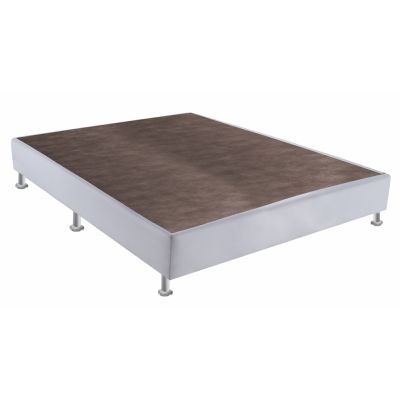 Box Casal Base Sommier 138x188x30 Corino Branco Ortobom 