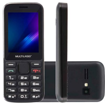 Telefone Celular Multilaser Preto Zapp 3g Tela 2,4 p9098