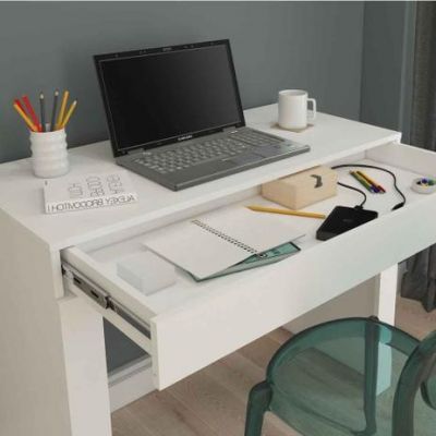Mesa para Computador com 1 Gaveta Cléo – Permóbili - Branco