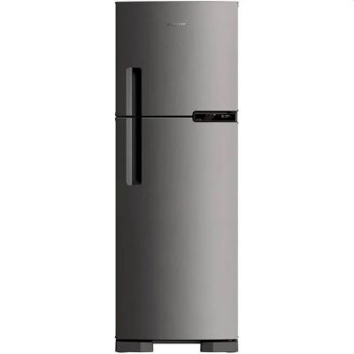 Refrigerador Brastemp Frost Free Duplex 375L Inox BRM44HK Evox 110V