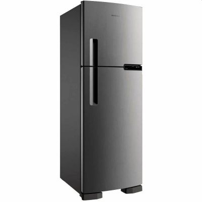 Refrigerador Brastemp Frost Free Duplex 375 Litros Inox BRM44HK Evox 110 Volts