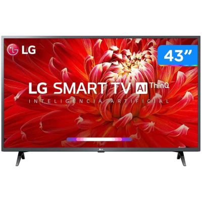 Smart TV 43" LED LG Full HD 43LM6370PSB WiFi Bluetooth HDR ThinQ AI 3 HDMI