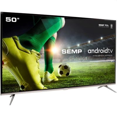 TV 50 Led Smart SEMP SK8300 Ultra HD 4K HDR, Android, Wi-Fi, Chromecast 