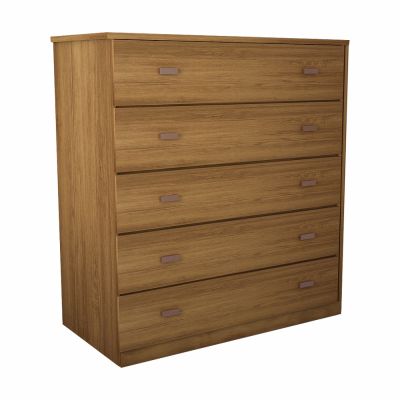 Cômoda King 5 gavetas 85cm 100% MDF Amêndoa Bom Pastor