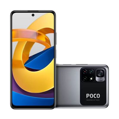 Smartphone Xiaomi Poco M4 Pro 5G Preto 128/6GB  Tela 6.6 Câm. Quádrupla 50MP 