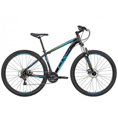 Bicicleta Oggi OX Glide Aro 29 Shimano 21v Tamanho 15,5 - Preto/Azul/Flou
