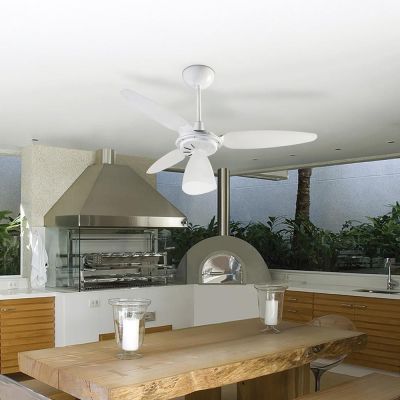 Ventilador Teto Ventisol  Wind Light Premium Branco 3 Pás 130W 110v