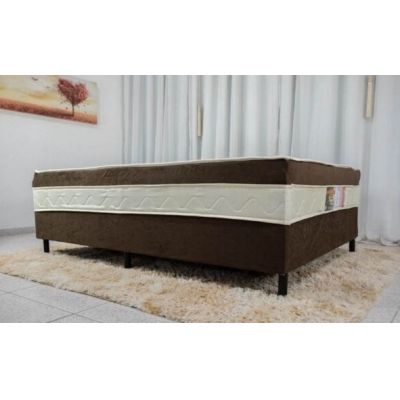 Colchobox Ortopédico Casal Sonho Bom Marrom 138x188x50 Nosso Sonho