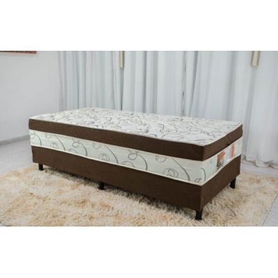Colchobox Solteiro Ortopédico Sonho Bom 88x188x60 Marrom 88x188x60 Nosso Sonho