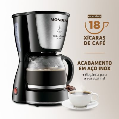Cafeteira Eletrica Mondial Dolce Arome 18 Xicaras 550w C-30 110v