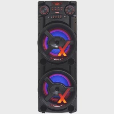  Caixa de Som Amplificada Amvox Aca190 Bluetooth 1900w Rms Woofer Mp3 Usb Led Tws Bivolt