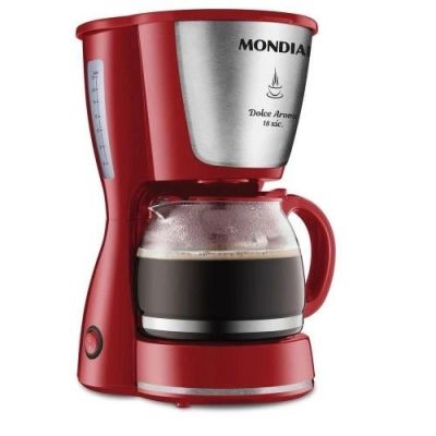 Cafeteira Elétrica Mondial Dolce Arome 18x C-35-18x Vermelha 550W 110V