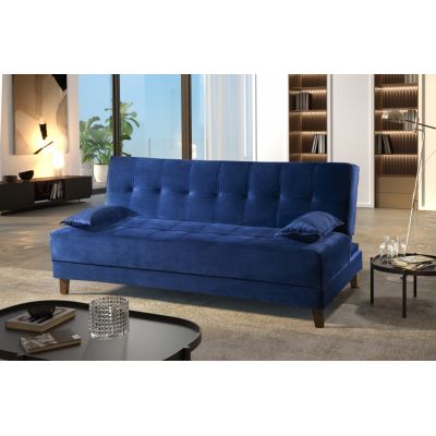 Sofá Cama New Arpoador 1,85m Veludo Azul 3040/07 Innove Estofados