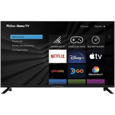 TV 43 Philco LED Smart 4K UHD PTV43G7ER2CPBL Dolby Audio Wifi
