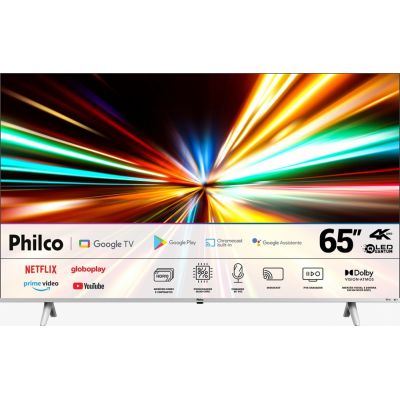 Smart TV 65" Philco 4k Qled UHD Google TV W-fi Bluetooth Dolby Vision HDR10