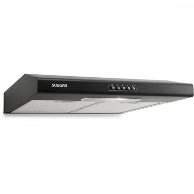 Depurador de Ar Suggar 60cm Slim 3 velocidades Preto 110v 