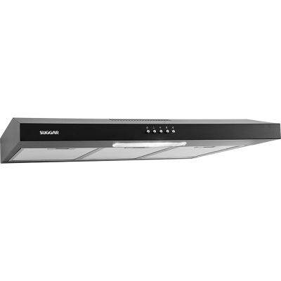 Depurador de Ar Suggar 80cm Slim 3 Velocidades Preto 110V