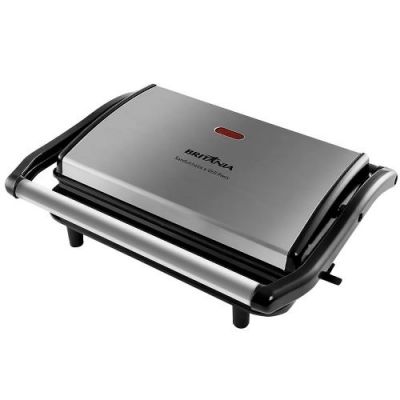 Grill e Sanduicheira Britânia Press Antiaderente Chapa Ondulada E Lisa 850w 110v