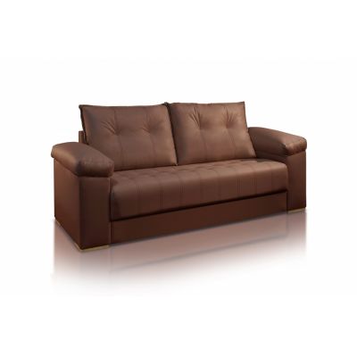 Sofá 2/3 Lugares Eros Plus Corino Marrom 600 D28 JC Estofados
