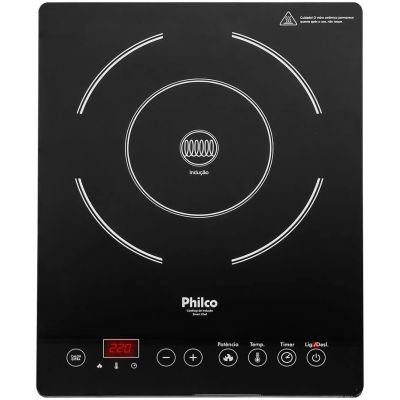 Fogão de Indução Cooktop Philco Smart Chef PCT01 Preto 110V