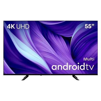 TV Smart 55" LED Multi TL057M 4k UHD  Android 11 4HDMI 2USB Bluetooth