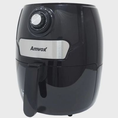 Air Fryer Fritadeira Elétrica Amvox 4,5 Litros  1400w Timer Preta 110v