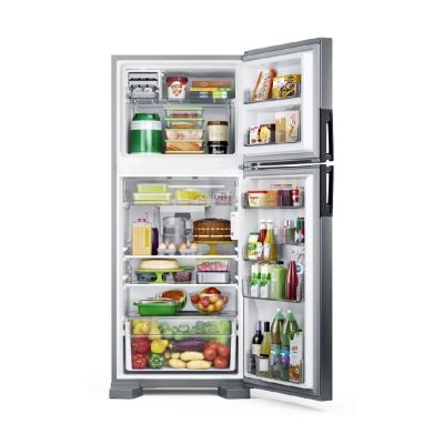 Geladeira Consul 410L Frost Free CRM50FK Duplex com Espaço Flex Controle Interno de Temp. Inox 110v