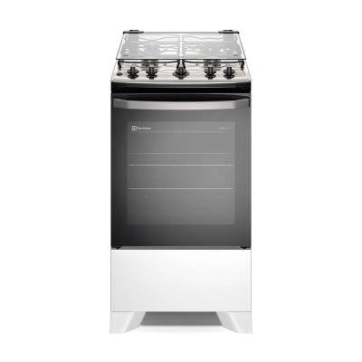 Fogão 4 Bocas Electrolux Efficient Acend. Automático Branco com Mesa Inox Bivolt