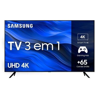 TV Smart 50" LED Samsung 4K UHD 50CU7700 Processador Crystal 4K Gaming Hub