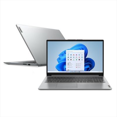 Notebook Lenovo Ultrafino IdeaPad 1 i3-1215U 8GB 256GB SSD Windows Home 15.6"