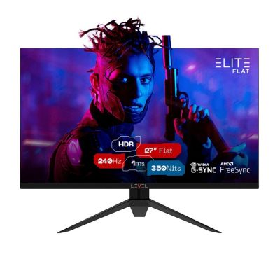 Monitor Gamer 27"  Level Elite Flat ELED 1920x1080 240Hz 1Ms HDMI 