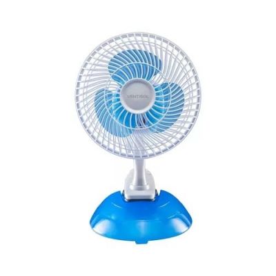 Micro Ventilador de Mesa Pessoal Ventisol 20Cm 18W 110V Azul e Branco 