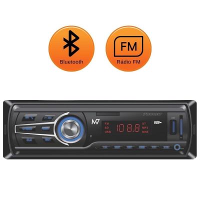 Rádio Automotivo Bluetooth Usb P2 Sd Controle Remoto M7 Jt7000bt