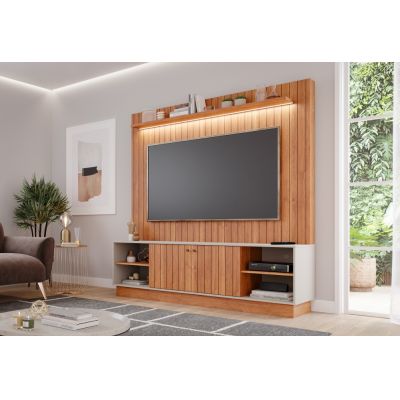 Home Theater Angra 1,79 Cinamomo/Off White até 70" Permobile