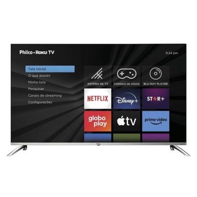 Smart TV 50" Philco 4K LED PTV50G7PR2CSB 4K Roku TV Led Dolby Audio