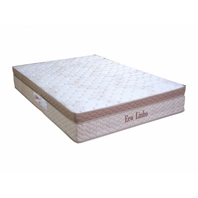 Colchão King Molas Ensacadas Pocket Eco Linho Euro Pillow 193x203x32 Paropas