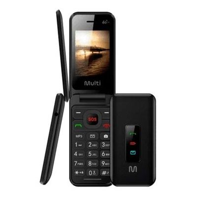 Celular Multilaser Flip Vita 4g Preto Botão Sos P9227