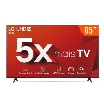 Smart TV 65" 4K LG LED Ultra HD  65UT8050PSA ThinQ ai Alexa HDR10 3 hdmi 2 USB Wi-Fi Bluetooth