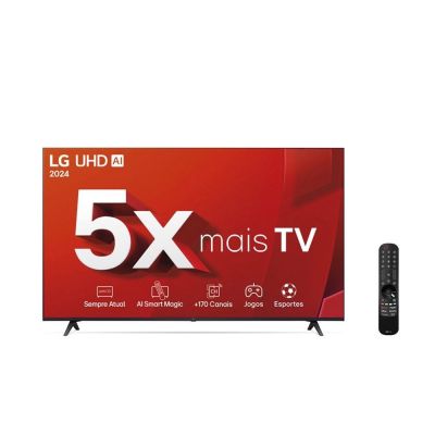 Smart TV 65" 4K LG LED Ultra HD  65UT8050PSA ThinQ ai Alexa HDR10 3 hdmi 2 USB Wi-Fi Bluetooth